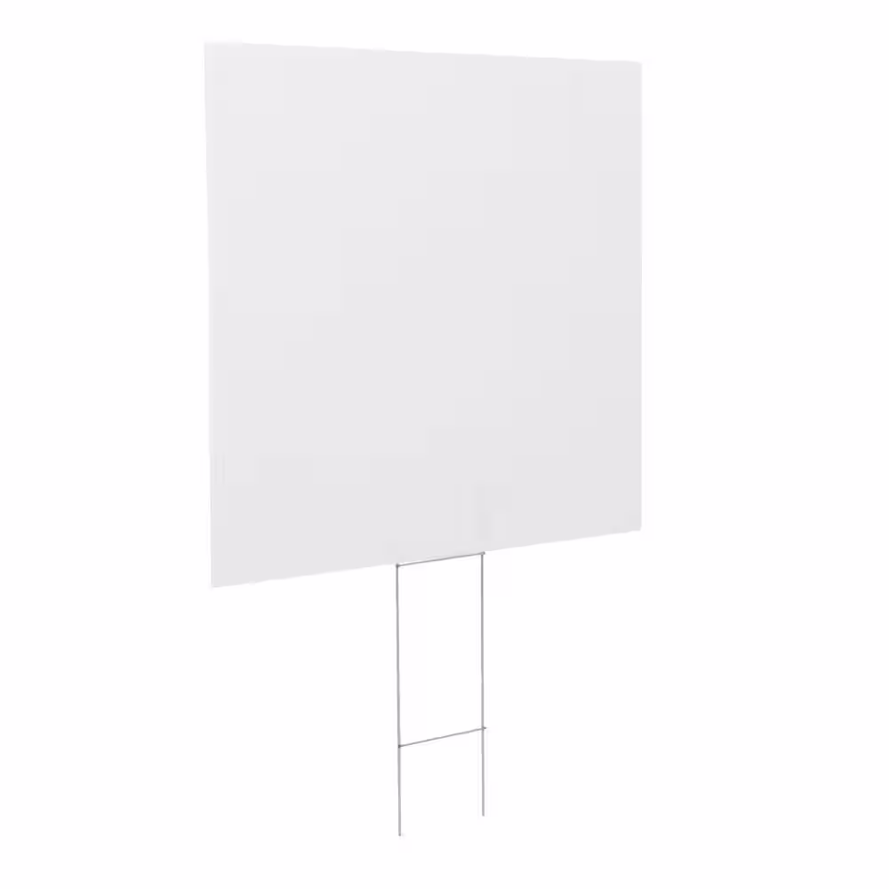 Everbilt 24 in. x 28 in. Corrugated Plastic Blank Sign