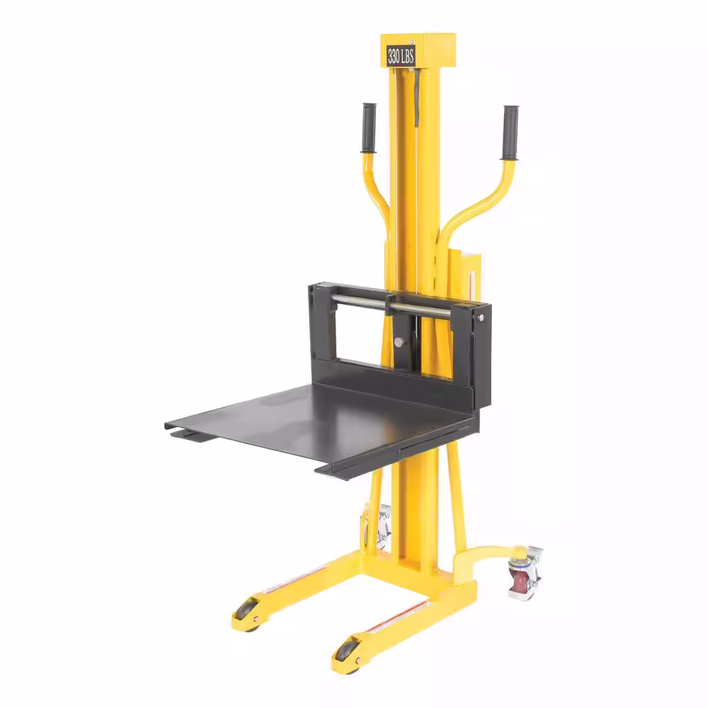 Vestil 330 lb. Capacity 23 in. x 59 in. Portable Hand Winch Lifter