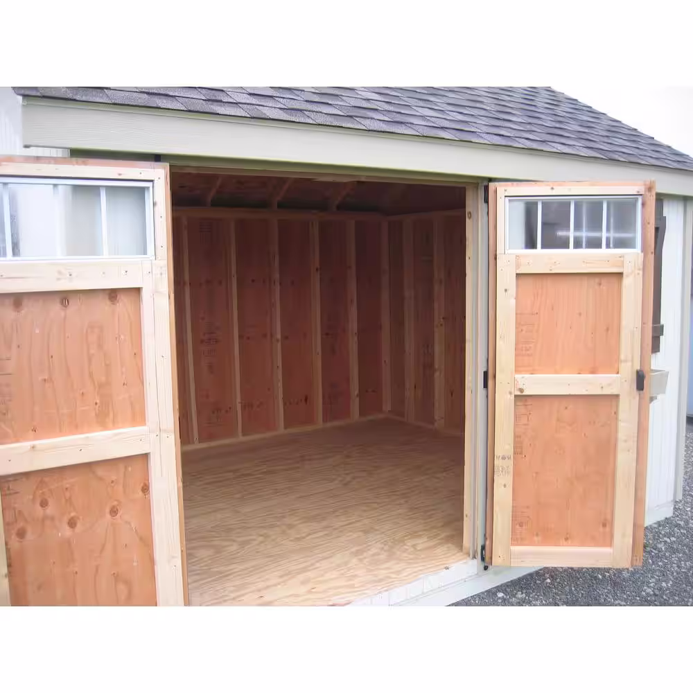LITTLE COTTAGE CO. Colonial Pinehurst 8 ft. x 8 ft. Wood Storage Shed DIY Kit with Floor Kit