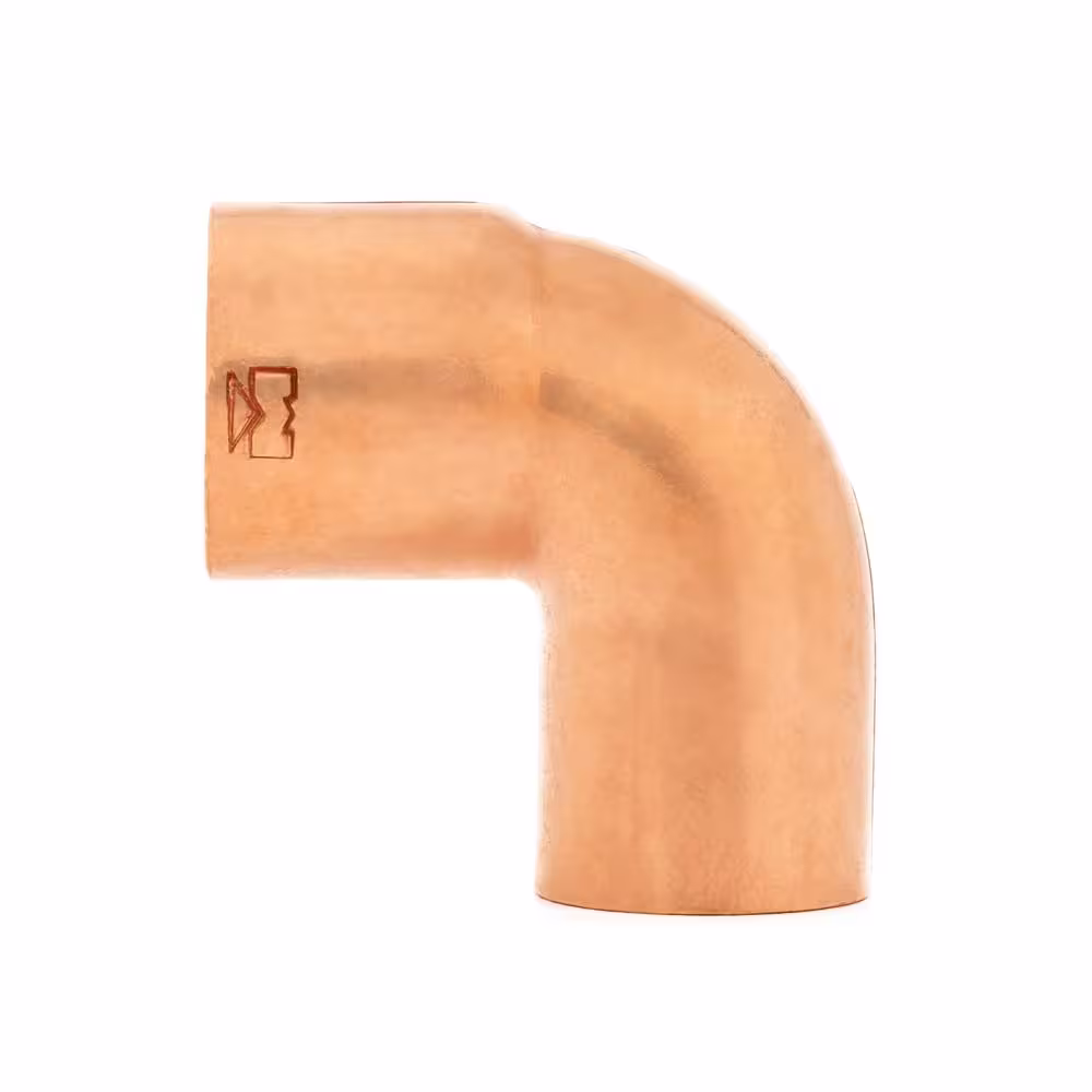 Everbilt 1/2 in. Copper Pressure 90-Degree Fitting x Cup Street Elbow Fitting