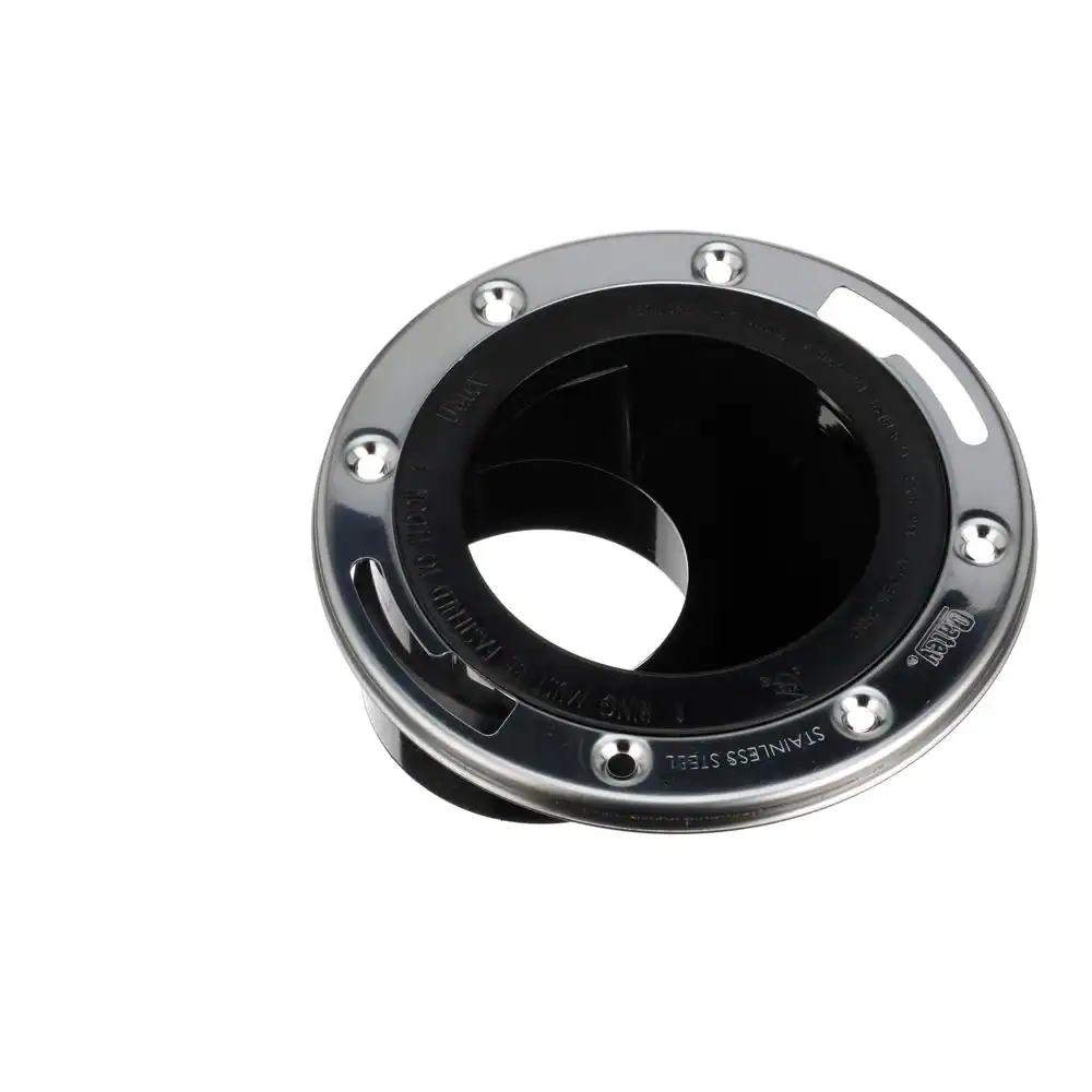 Oatey 3 in. ABS Open Offset Plastic Toilet Flange with Stainless Steel Ring