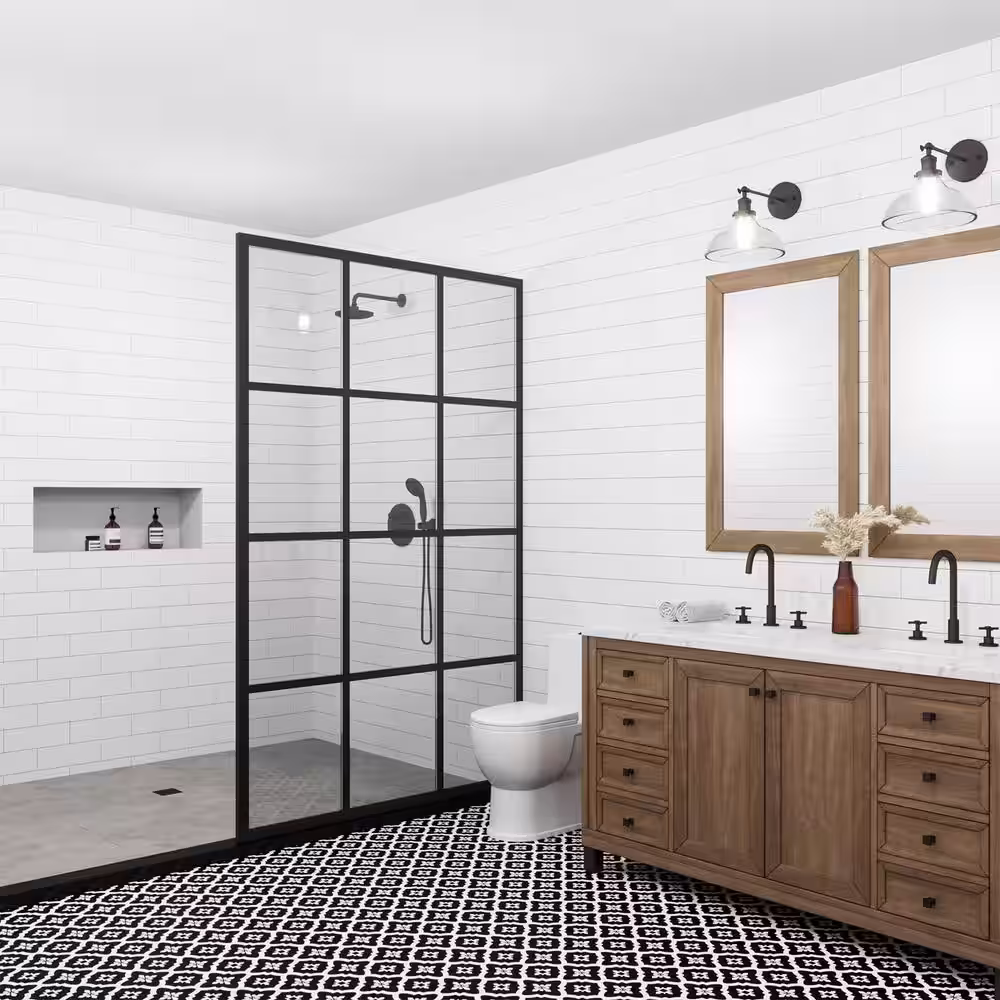 Lucida Surfaces BaseCore Darl Venetian 12 MIL x 12 in. W x 12 in. L Peel and Stick Waterproof Vinyl Tile Flooring (36 sqft/case)