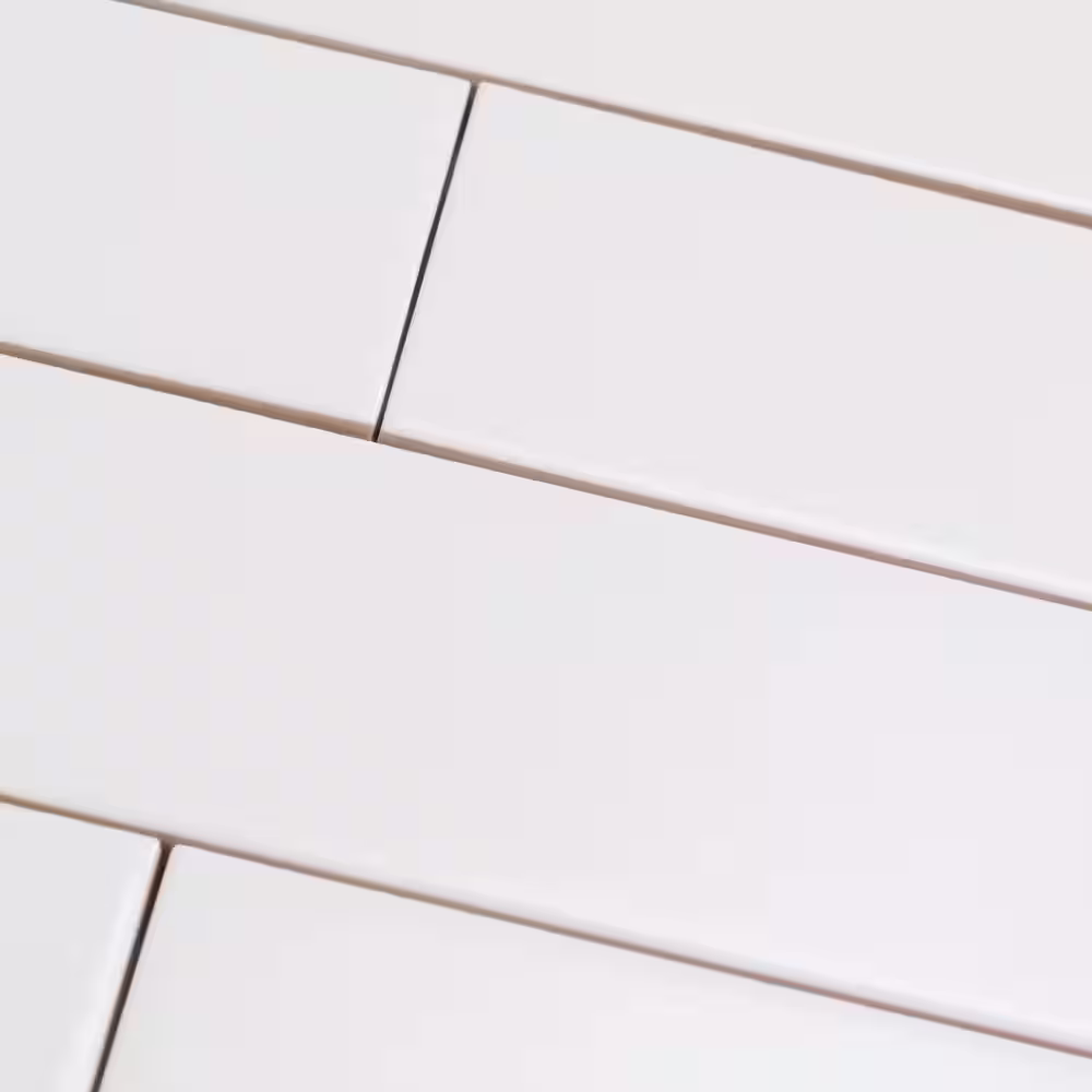 Apollo Tile Arte White 1.97 in. x 7.87 in. Matte Ceramic Subway Wall and Floor Tile (5.4 sq. ft./case) (50-pack)