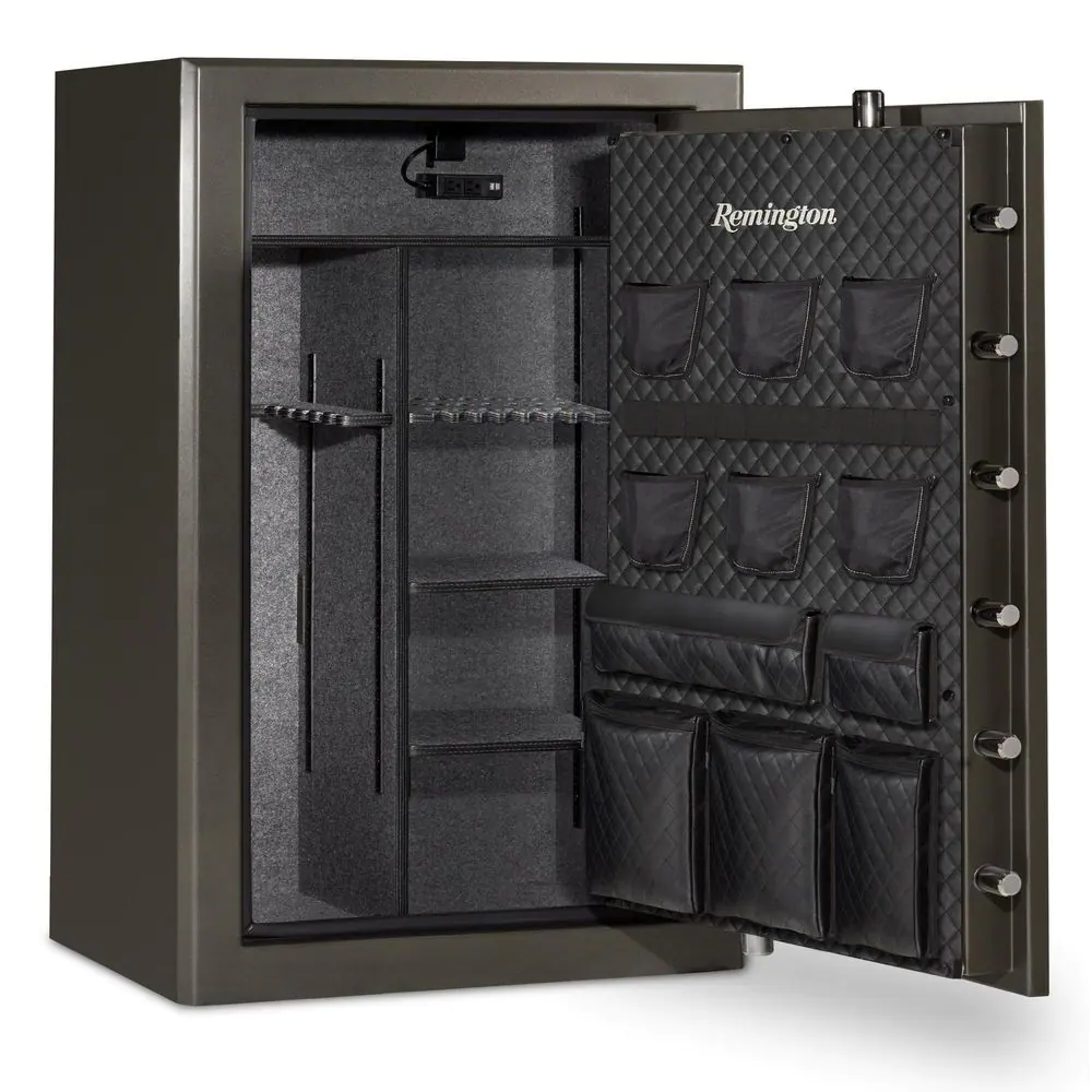 Remington Express 44-Gun Fireproof and Waterproof Gun Safe with Electronic Lock, Graphite Satin Metallic