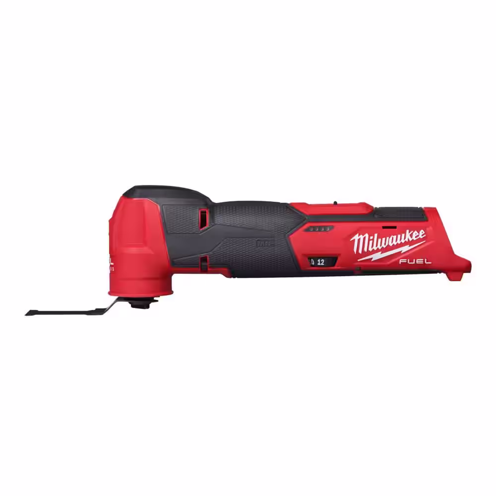 Milwaukee M12 FUEL 12V Lithium-Ion Cordless Oscillating Multi-Tool w/High Output 5.0 Ah and 2.5 Ah Batteries & Charger