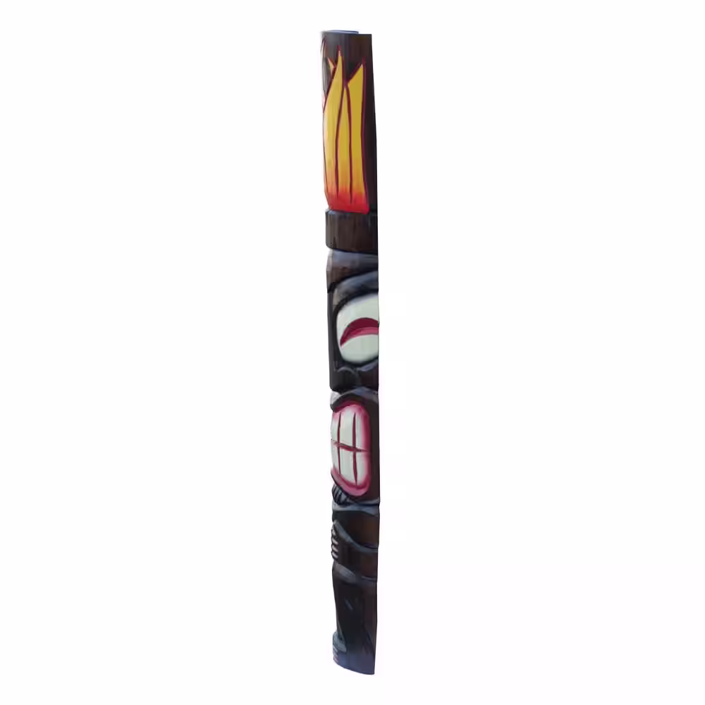 Backyard X-Scapes 40 in. Tiki Mask Fire God Tiki Bar Outdoor Decoration
