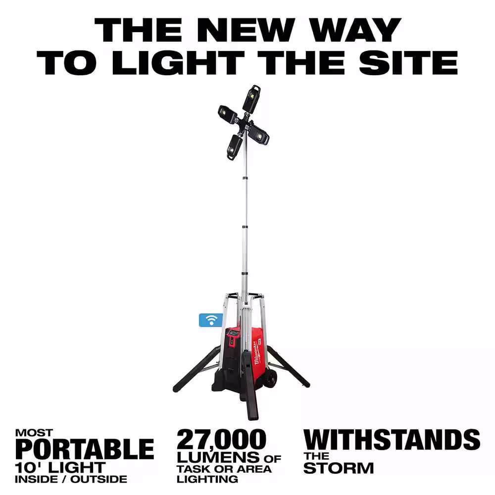 Milwaukee MX FUEL ROCKET Tower Light/Charger and MX FUEL Lithium-Ion Cordless 14 in. Cut Off Saw Kit