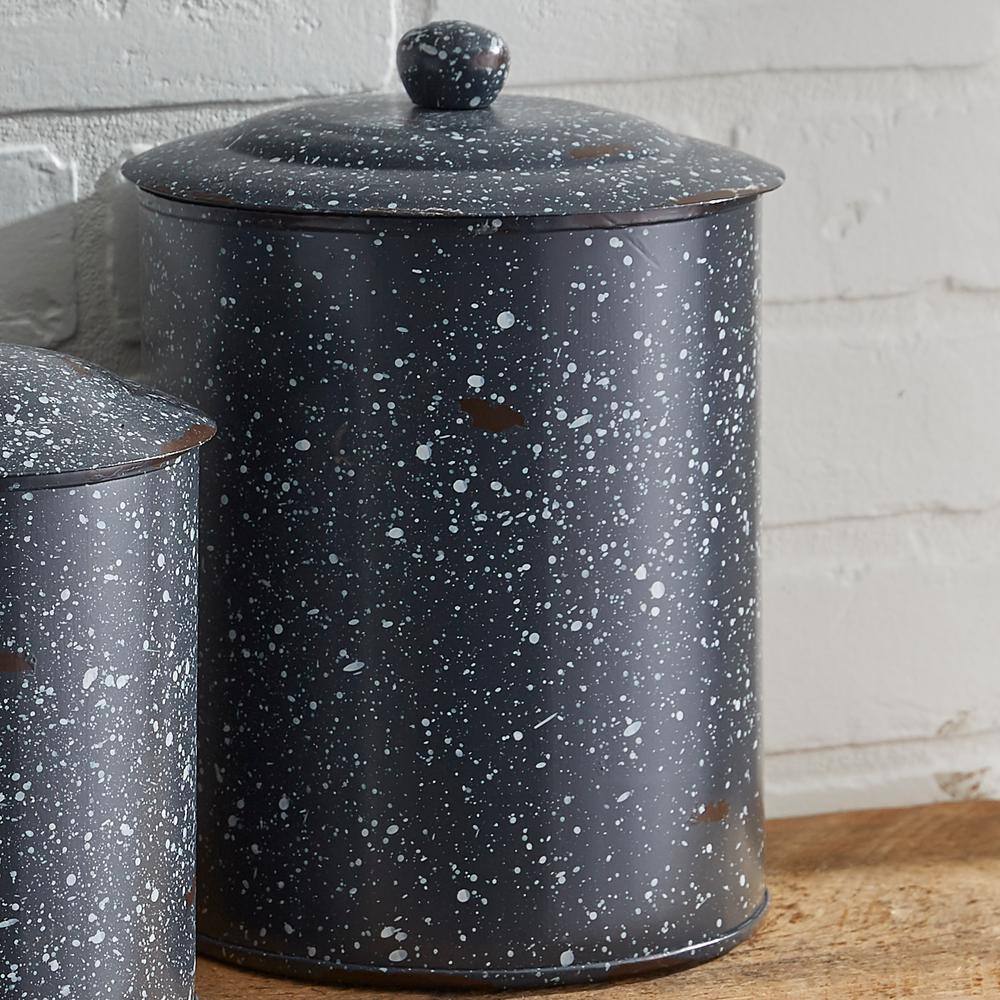 Park Designs Granite Enamelware Metal Canisters Set Gray