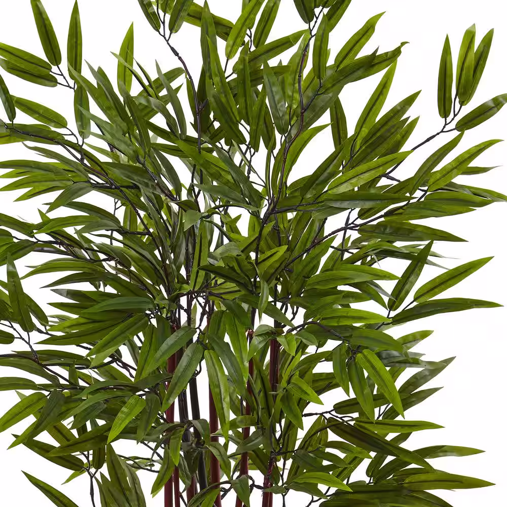 Nearly Natural 4 ft. Artificial Bamboo Silk Tree with Planter
