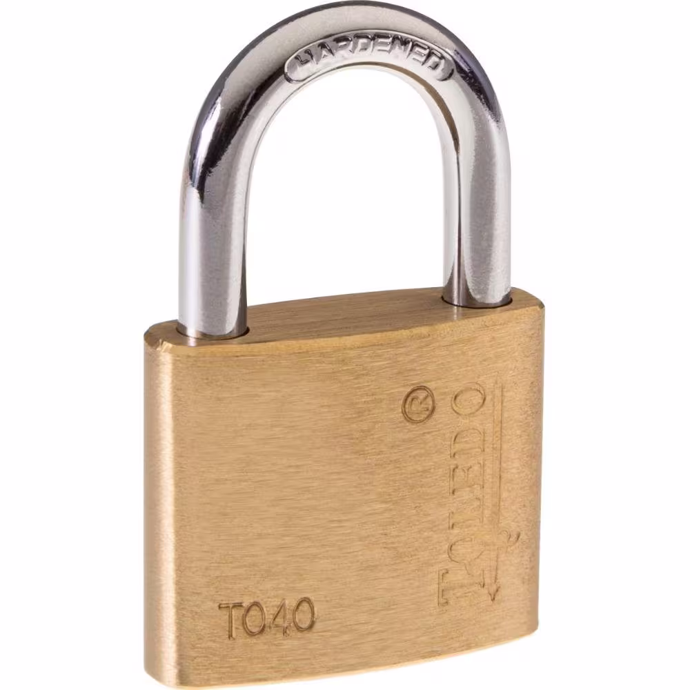 TOLEDO Brass Keyed Padlock (3-Pack)