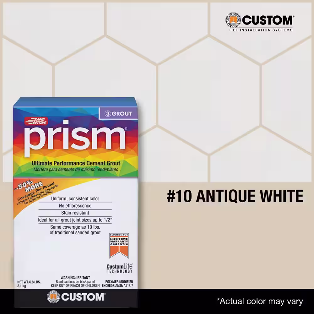 Custom Building Products Prism #10 Antique White 17 lb. Ultimate Performance Grout