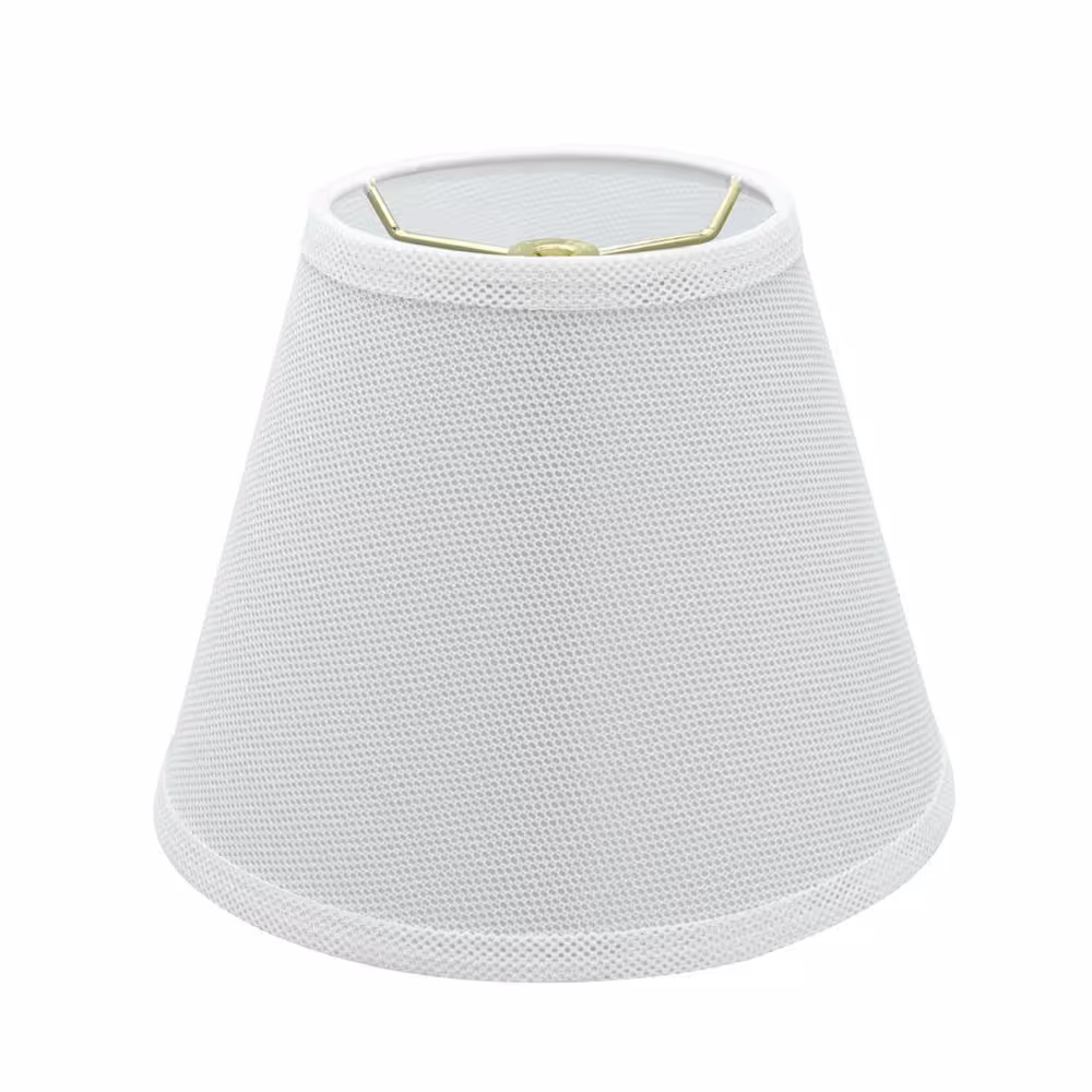 Aspen Creative Corporation 9 in. x 7 in. White Hardback Empire Lamp Shade
