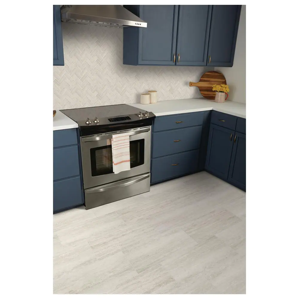 Marazzi Stonehollow 14 in. x 12 in. x 6.35 mm Mist Ceramic Herringbone Mosaic Floor and Wall Tile (0.67 sq. ft./Each)