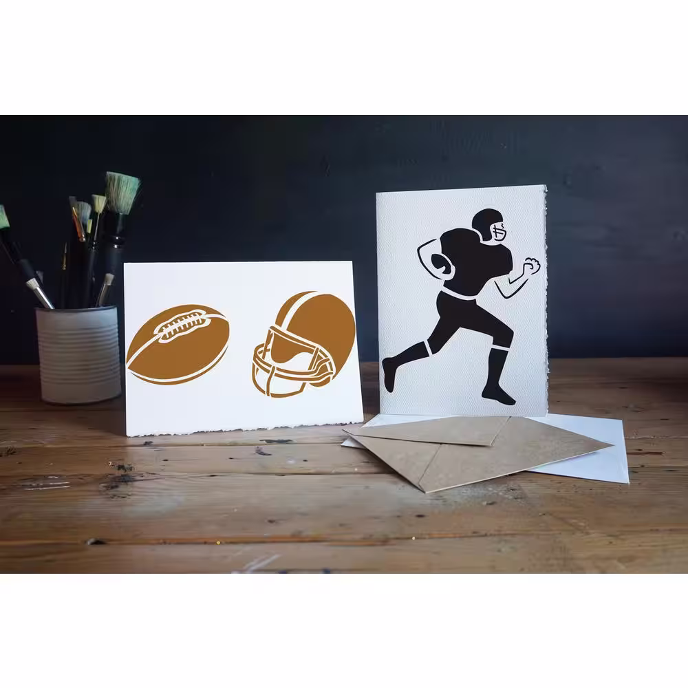 Stencil1 Football Stencil (4-Pack)
