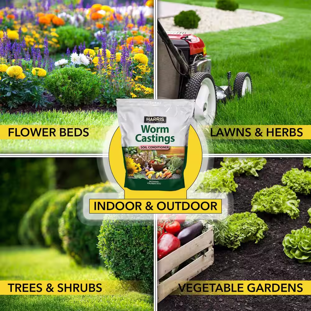 Harris 4 Qt. Worm Castings Premium Soil Conditioner (2-Pack)