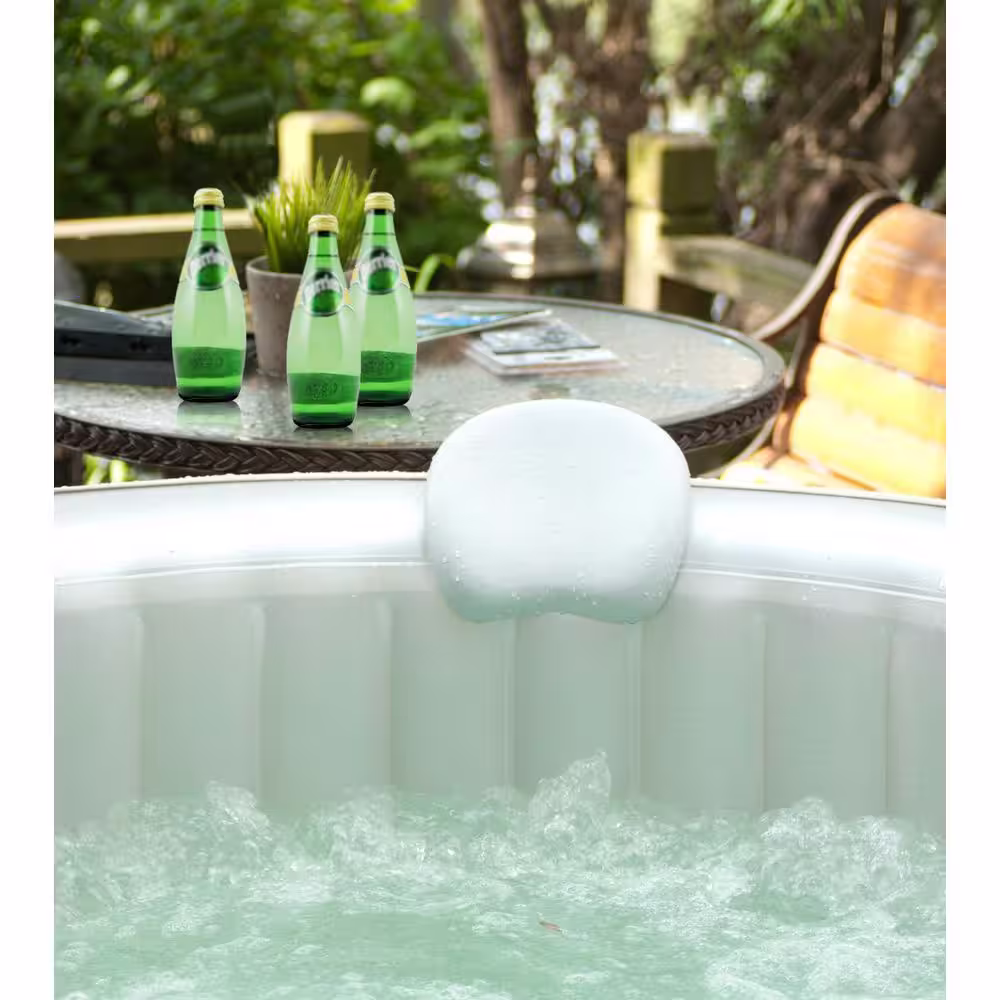 M SPA Comfort Head Rest & Glass Holder Set for MSpa Inflatable Hot tub & Spa (2 Head Rests & 1 Glass Holder & holds 2 Glasses)