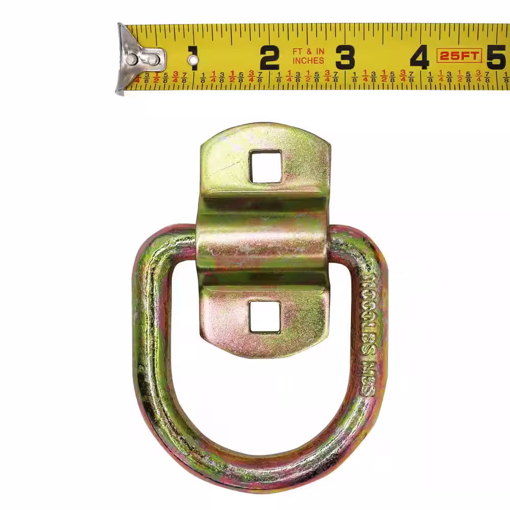 CargoSmart 3-1/8 in. W x 1-3/4 in. L 11,000 lb. Capacity Heavy-Duty Bolt-On Forged D-Ring