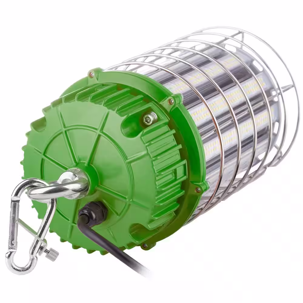 PowerSmith 24,000 Lumen 200-Watt High Bay Temporary Job Site Hanging LED Work Light with 360Â° Light and 10 ft. Power Cord