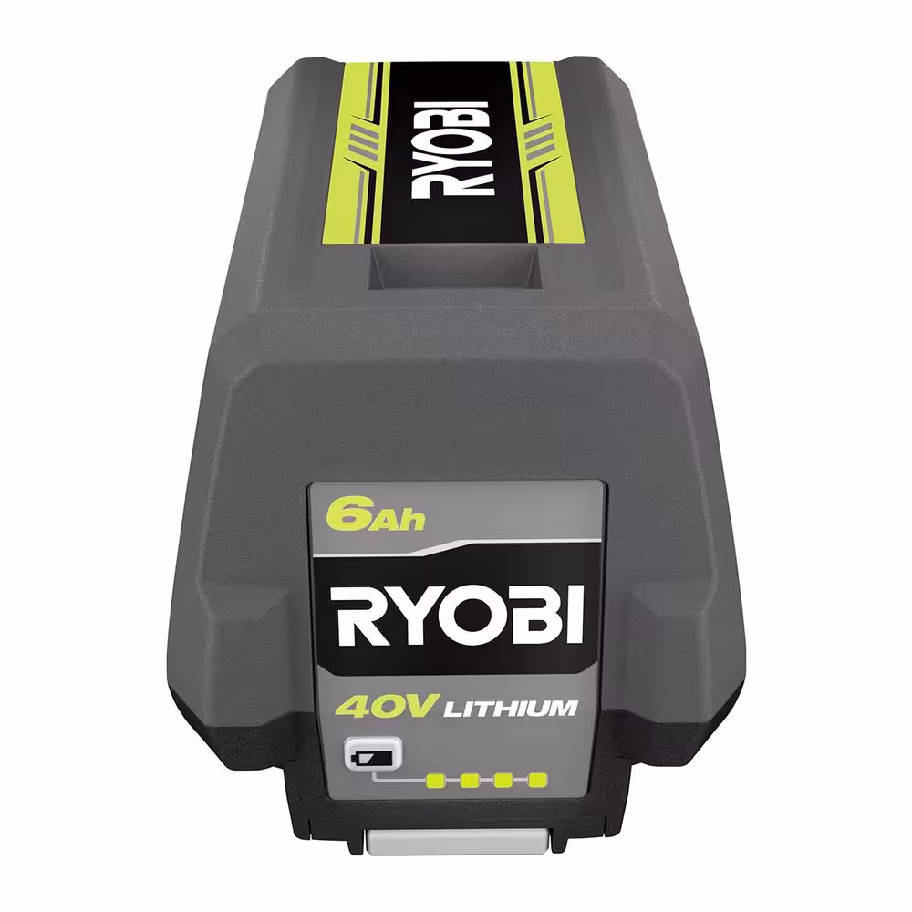 RYOBI 40V Lithium-Ion 6.0 Ah High Capacity Battery and Charger Kit