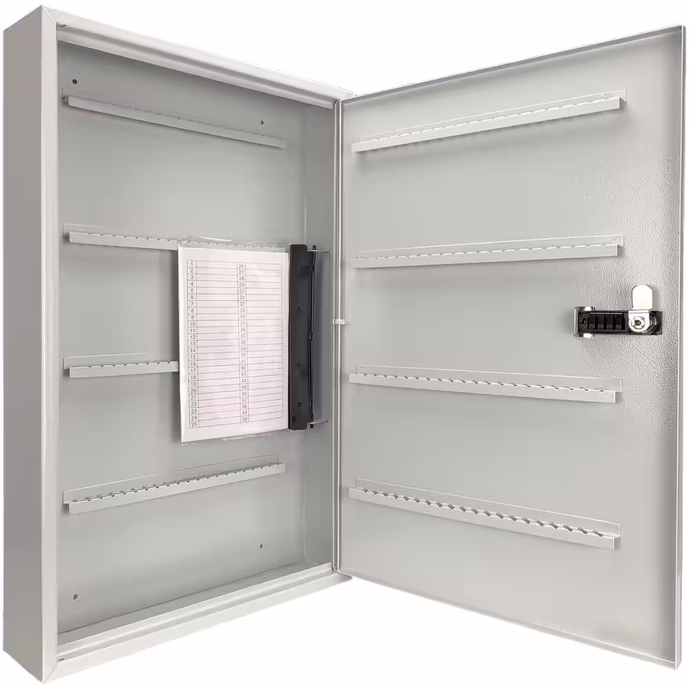 BARSKA Lock Box with Combination Lock White Tag, Grey 160 Keys