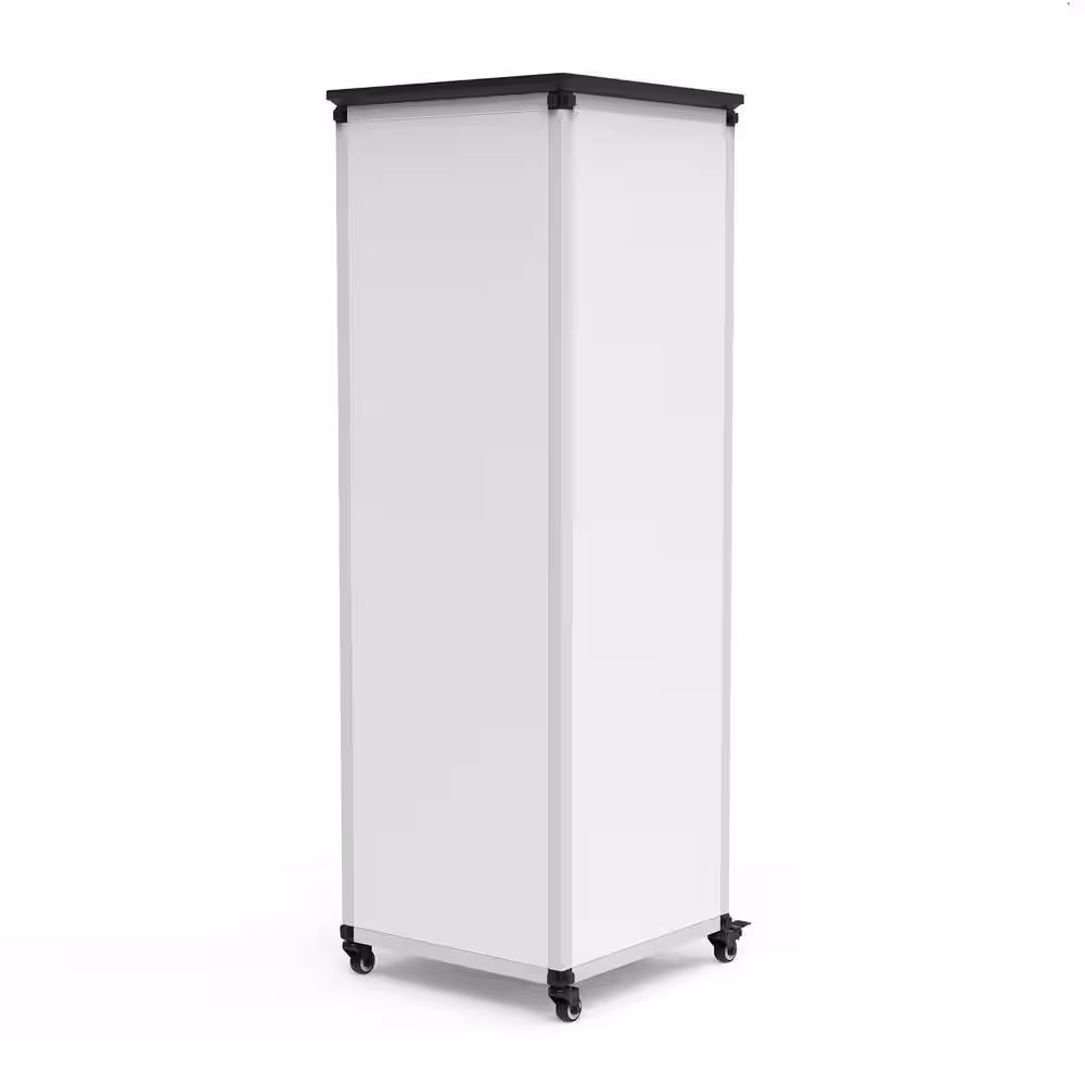 Luxor Modular Teacher Storage Cabinet - Narrow/Tall Module with Casters and Tabletop - 54.5 in. H x 18.25 in. W - 0 Drawers