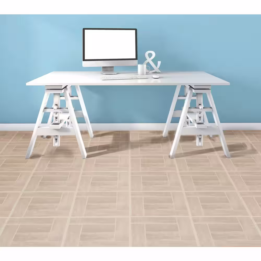 ACHIM Tivoli Saddlewood 12 in. x 12 in. Peel and Stick Parquet Vinyl Tile (45 sq. ft. / case)
