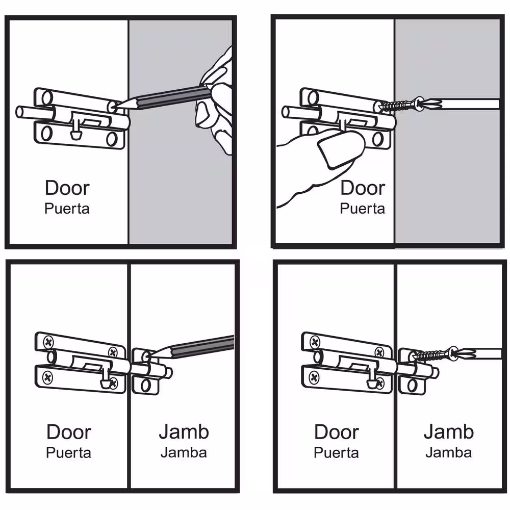 Everbilt 3 in. Satin Brass Barrel Bolt