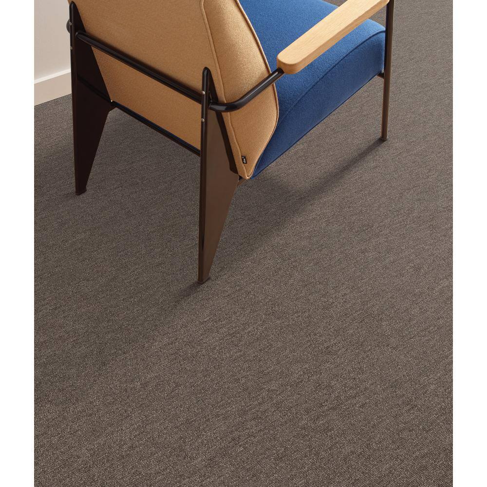 Shaw Hampton Gray Residential/Commercial 24 in. x 24 Glue-Down Carpet Tile 20 (Tiles/Case) 80 sq. ft.