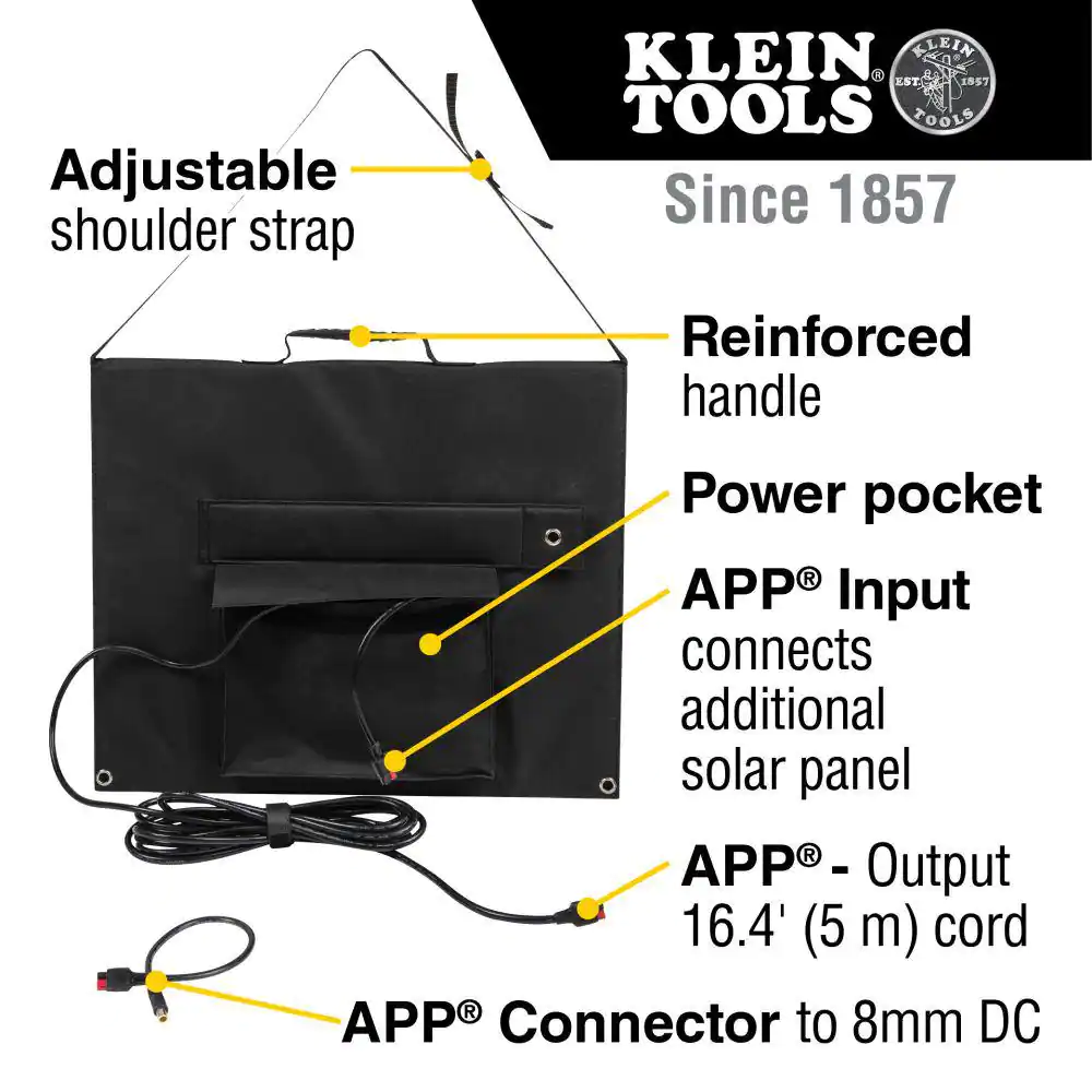 Klein Tools 60-Watt Portable Solar Panel