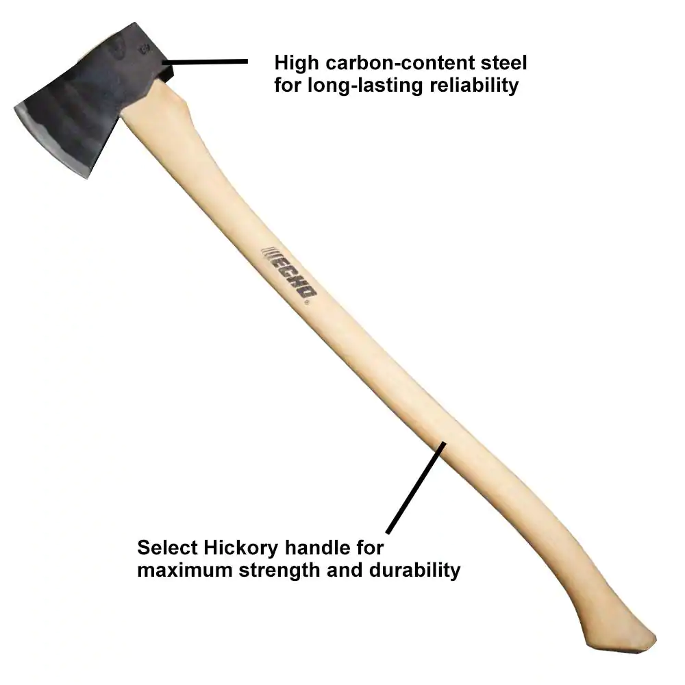 ECHO 36 in. Hickory Handle Felling Axe