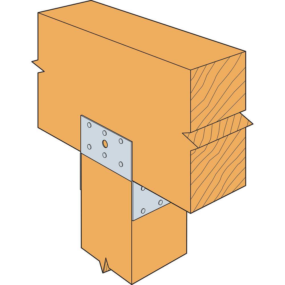 Simpson Strong-Tie BC Galvanized Post Cap for 6x Actual Rough Lumber
