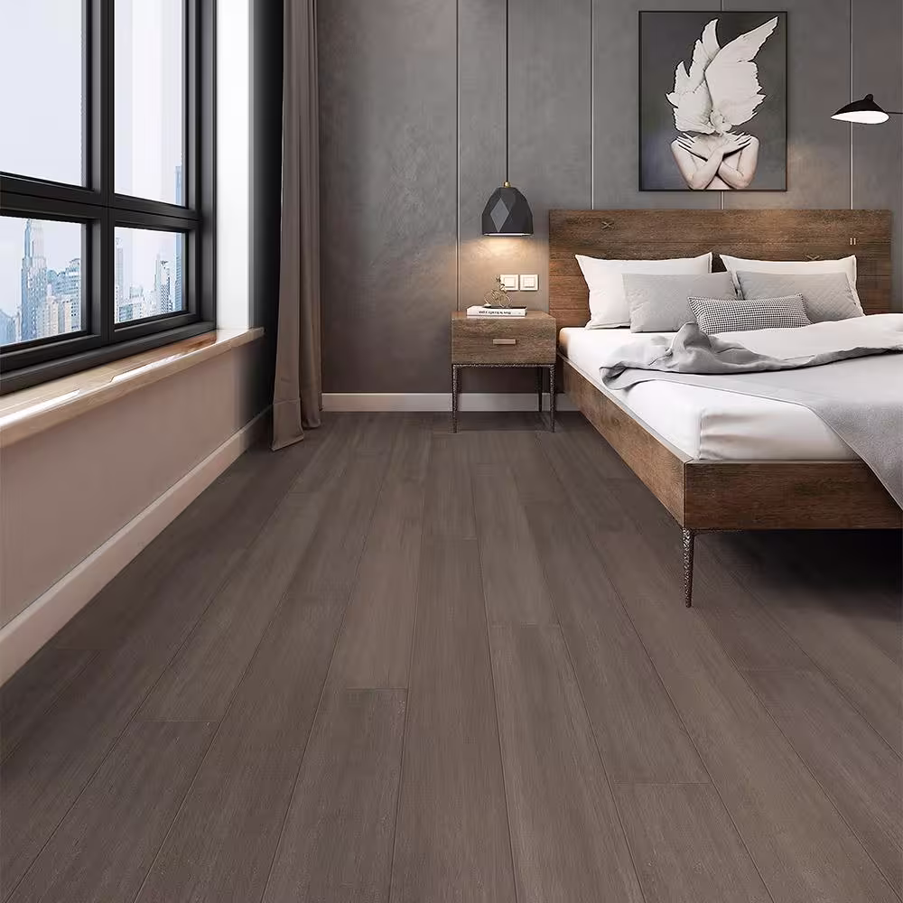 Home Decorators Collection Pecan 1/2 in. T x 7.5 in. W Hand Scraped Strand Woven Engineered Bamboo Flooring (22.7 sqft/case)