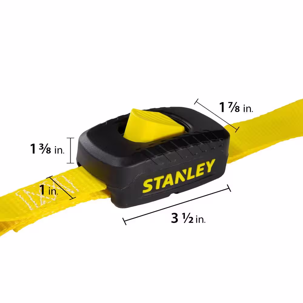 None 10 ft. x 1 in./ 1200 lbs. Break Strength Enclosed Cambuckle Tie Down Strap (4-Pack)