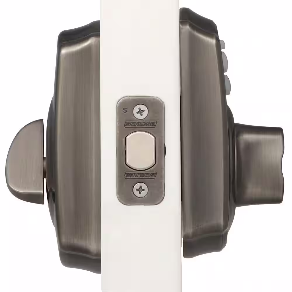 Schlage Camelot Antique Pewter Electronic Keypad Deadbolt