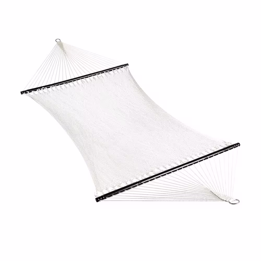 BLISS HAMMOCKS 80 in. 2-Person Weekender Deluxe Hammock Bed with Spreader Bars, S Hooks, and Chains Included