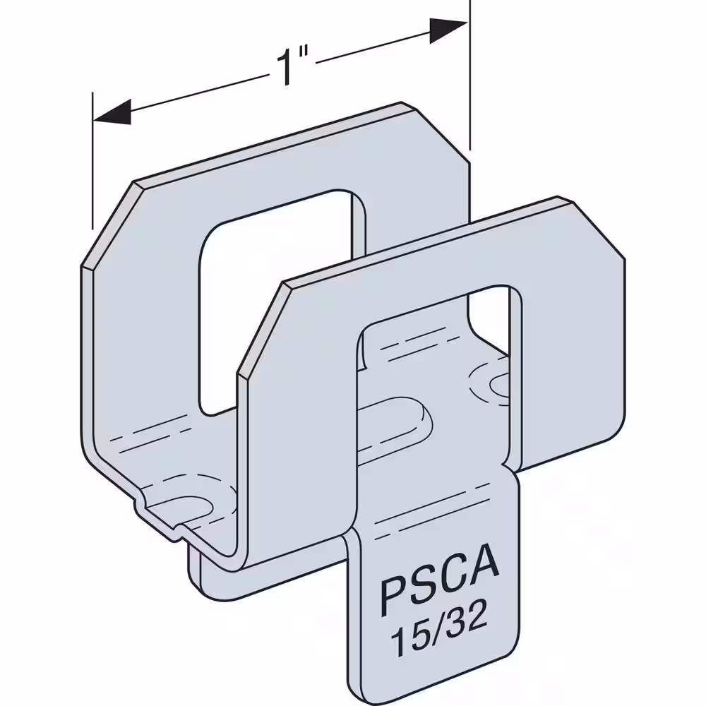 Simpson Strong-Tie PSCA 7/16 in. 20-Gauge Galvanized Panel Sheathing Clip (250-Qty)