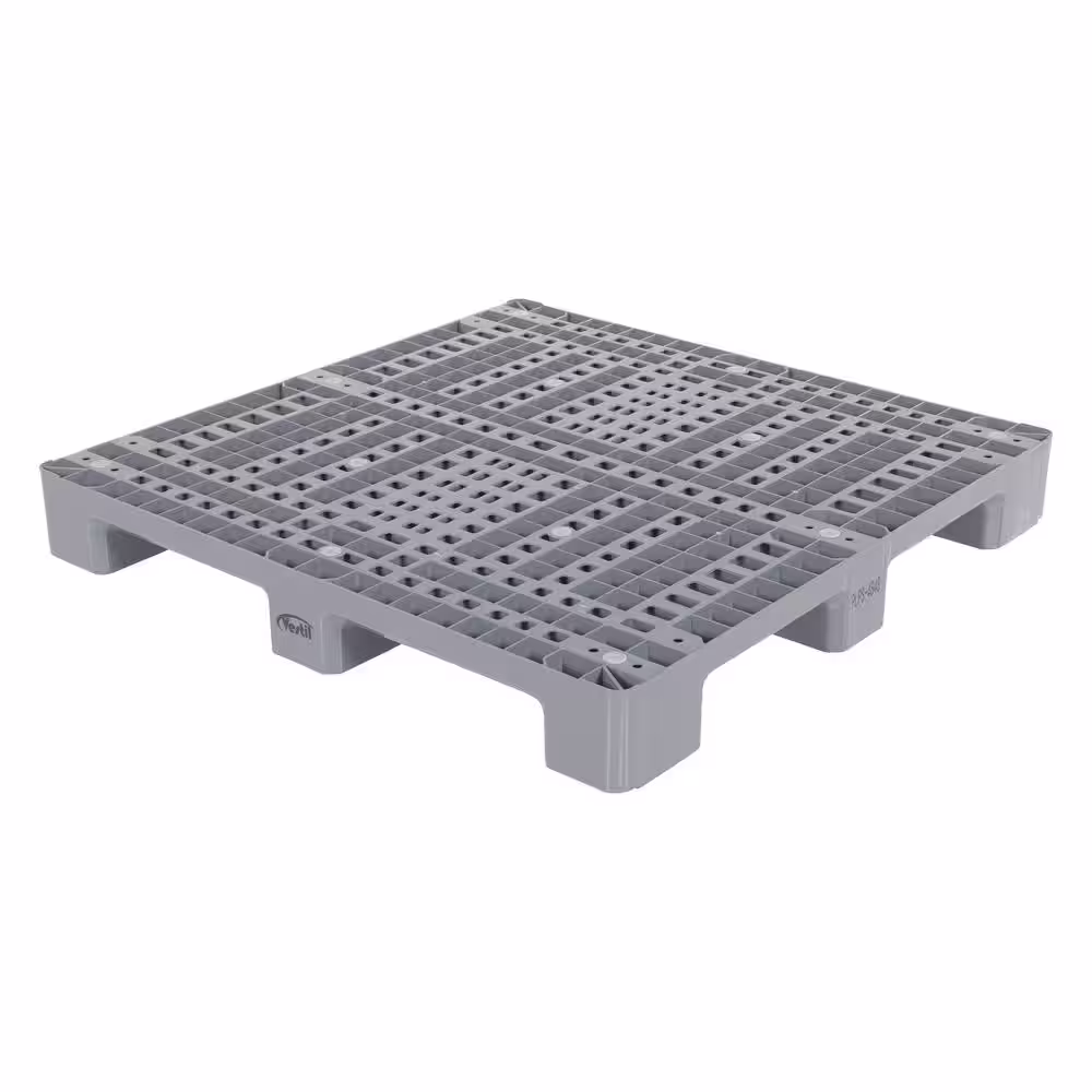 Vestil 48 in. x 48 in. x 5 in. Gray Plastic Pallet/Skid