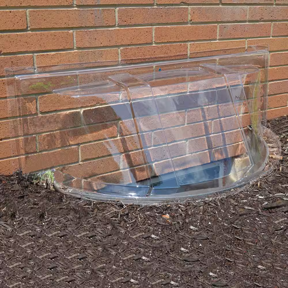 SHAPE PRODUCTS 39 in. W x 17 in. D x 15 in. H Premium Round Bubble Window Well Cover
