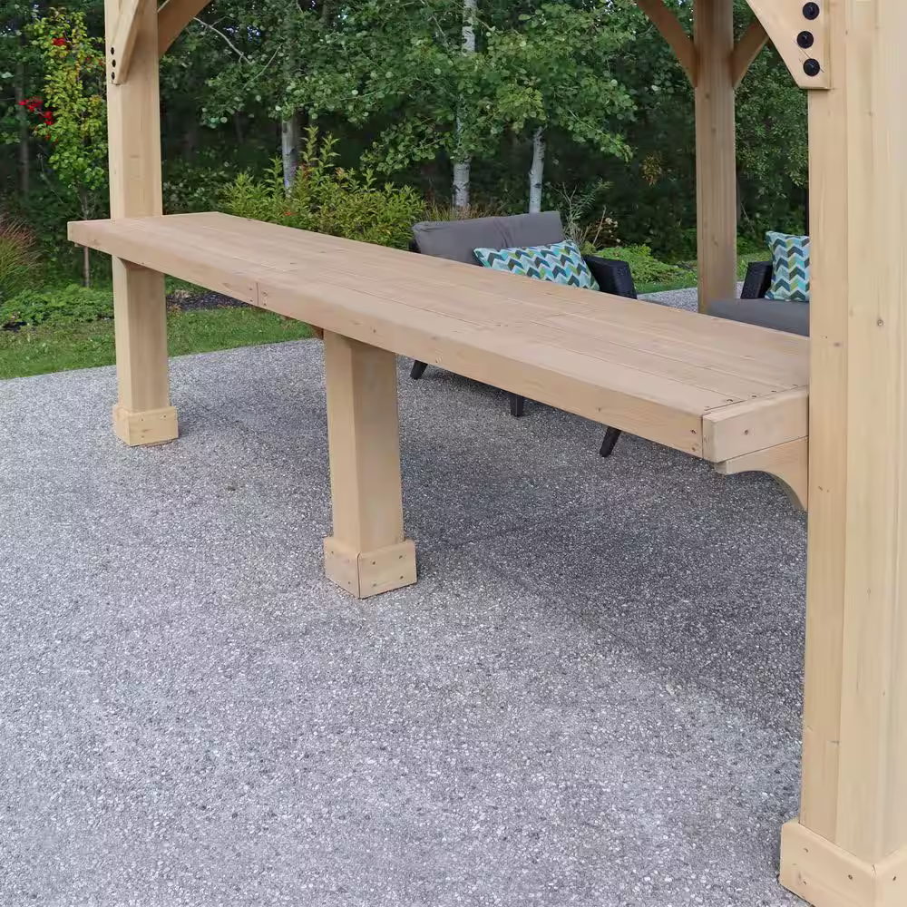 Yardistry 10 ft. Meridian Wood Counter
