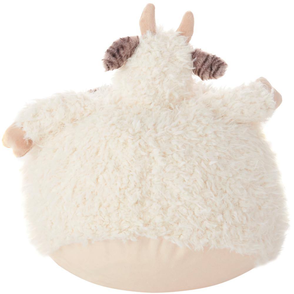 Mina Victory Plush Lines Ivory 16 in. x 16 in. Plush Animal
