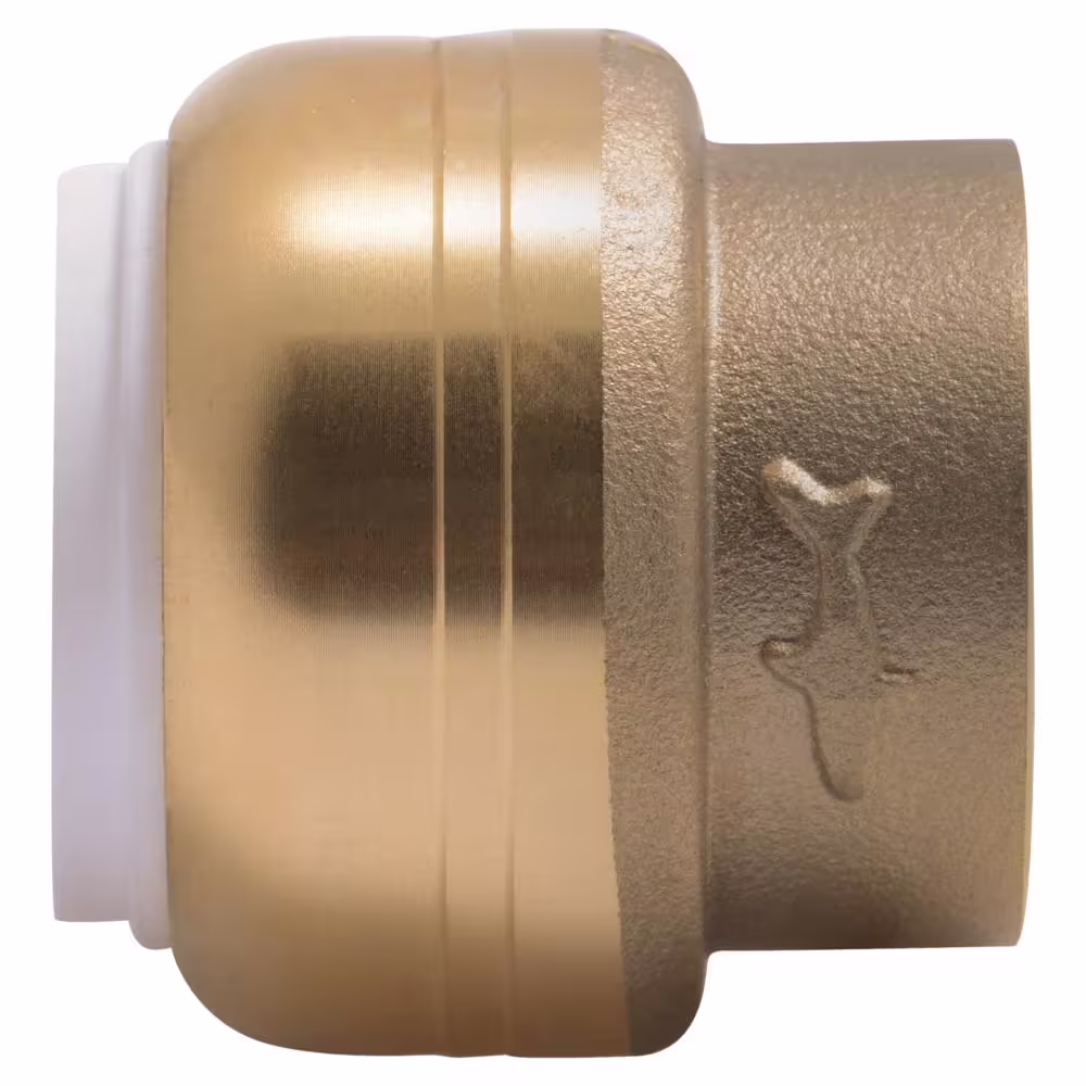 SharkBite 3/4 in. Push-to-Connect PVC IPS Brass End Stop Fitting