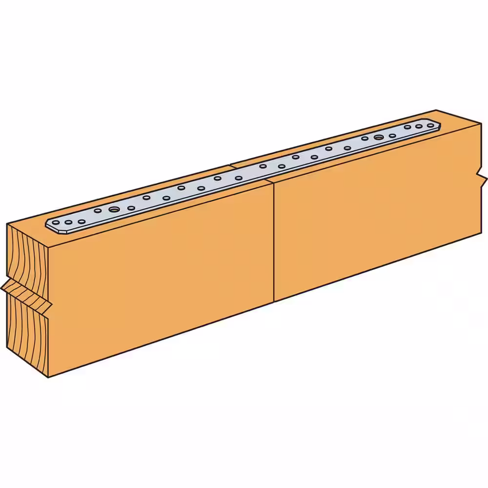 Simpson Strong-Tie LSTA 1-1/4 in. x 30 in. 18-Gauge Galvanized Strap Tie