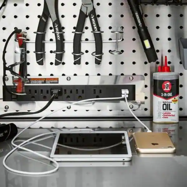Husky 72 in. W Professional Duty Tool Workbench Storage Hutch