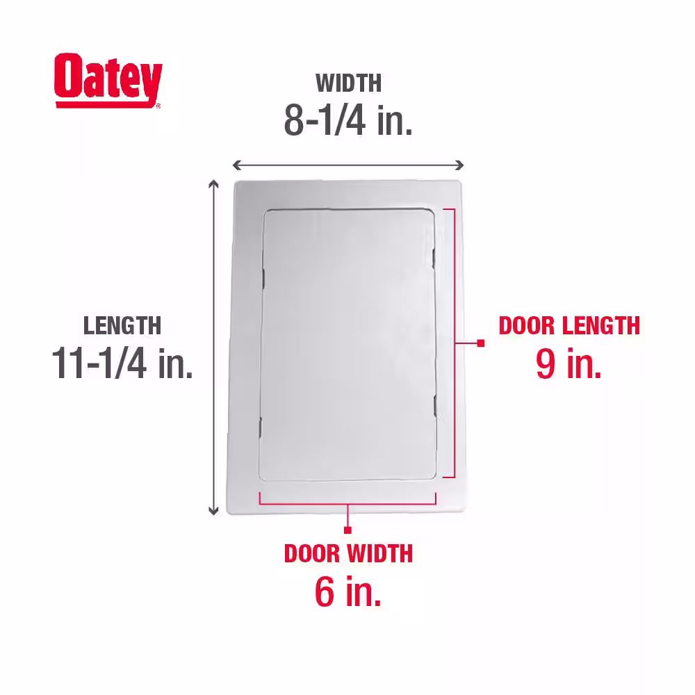 Oatey 6 in. x 9 in. ABS Wall Access Panel (2-Pack)
