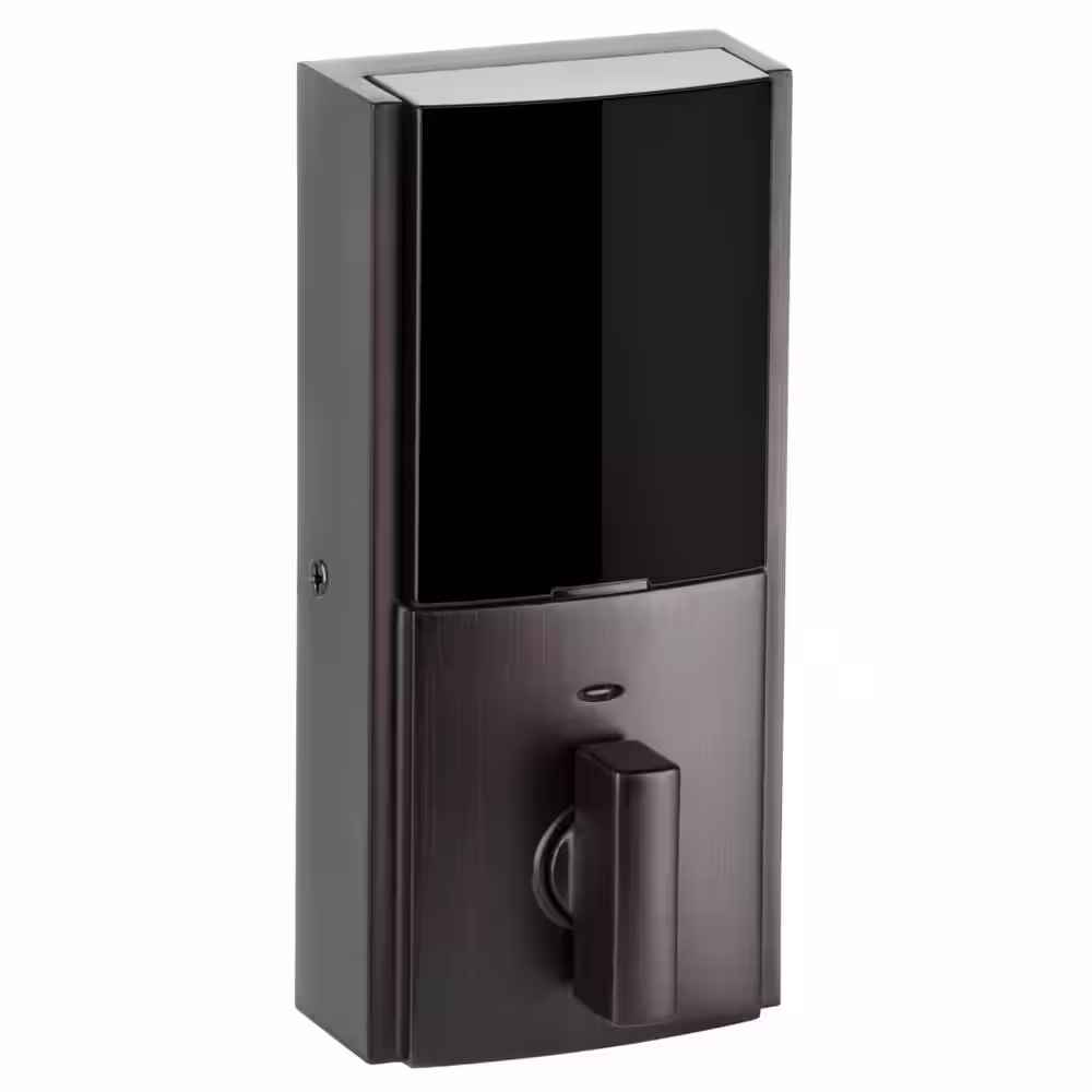 Kwikset Obsidian Venetian Bronze Keyless Keypad Electronic Touchscreen Deadbolt Featuring Z-Wave Technology