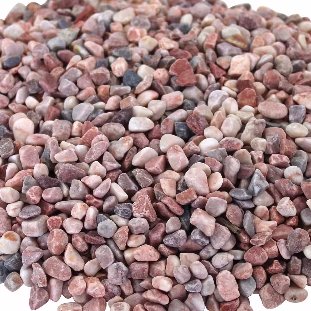 Rain Forest Margo Garden Products 12 cu. ft., 0.4 cu. ft. 3/8 in. Pink Gravel (30-Bags/Covers)