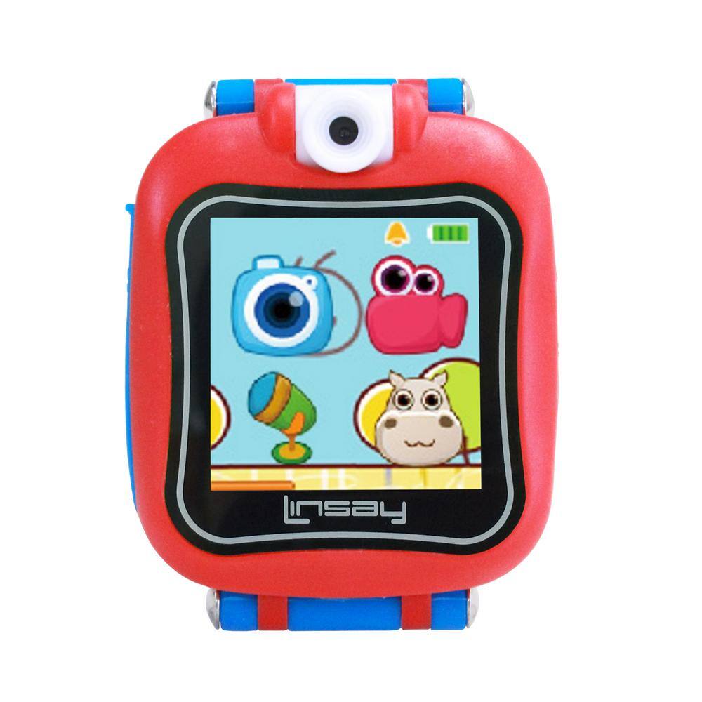 LINSAY 1.5 in. Smart Watch Kids Cam Selfie, Blue