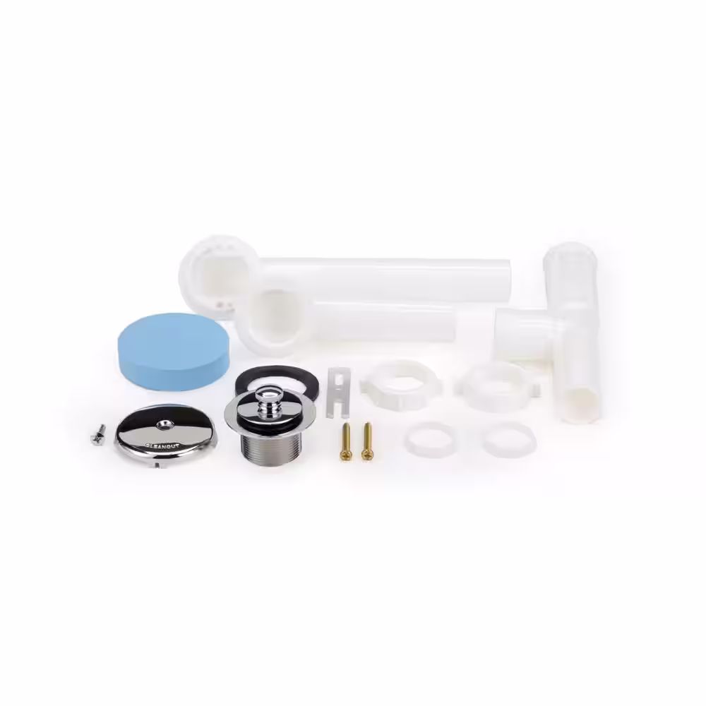 Oatey Plastic Tubular Uni-Lift Bath Waste and Overflow Kit