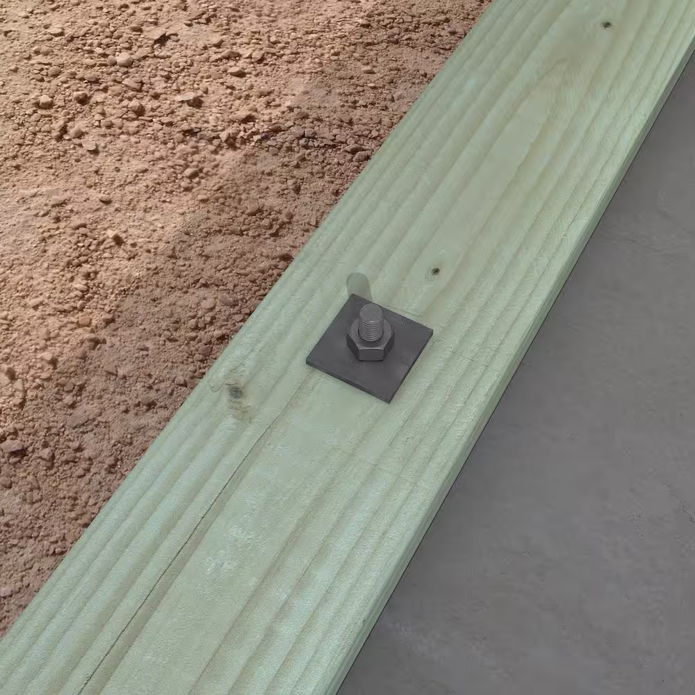 Simpson Strong-Tie BP 2 in. x 2 in. Hot-Dip Galvanized Bearing Plate with 1/2 in. Bolt Dia.