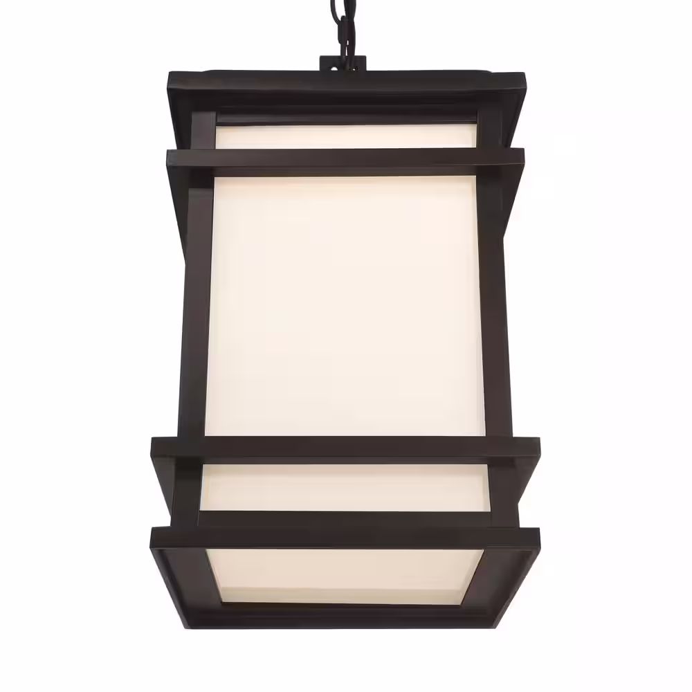 GLUCKSTEINELEMENTS Balmoral 1-Light Black Integrated LED Outdoor Pendant